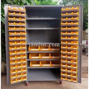 Tủ dụng cụ kết hợp bảng treo, khay đựng vật tư nhỏ và lớn